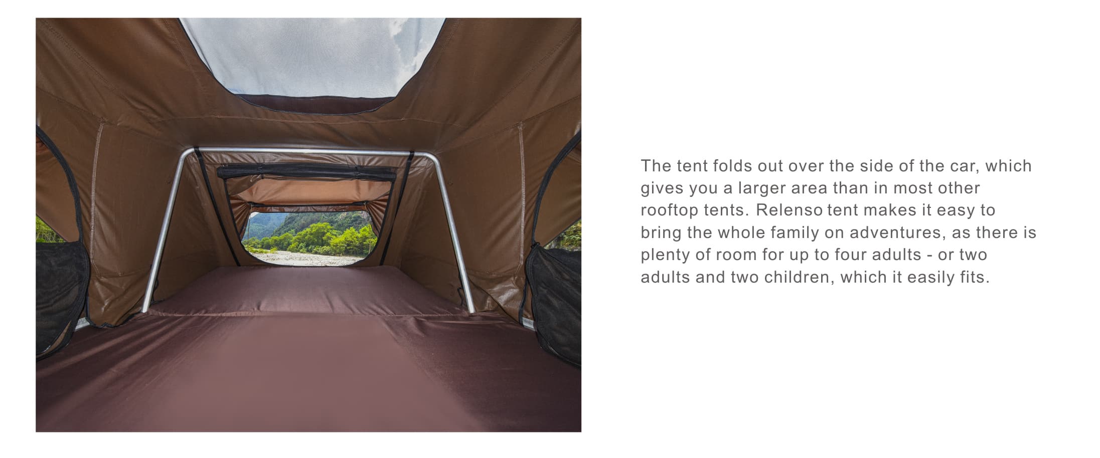 ABS 하드쉘 루프탑 텐트-브라운 2 ABS Hard Shell Roof Top Tent Brown 5