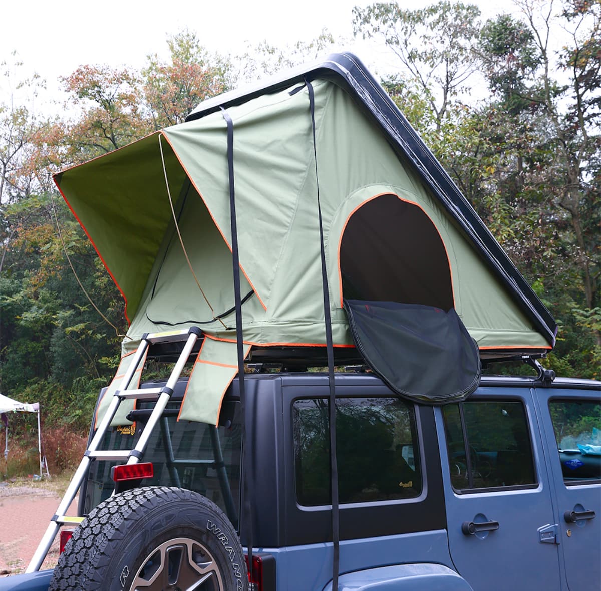 ABS Hard Shell Roof Top Tent Green 3