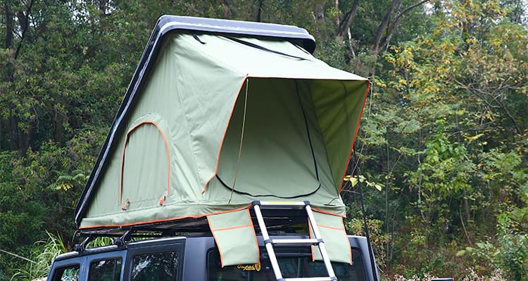 ABS Hard Shell Roof Top Tent Green 6