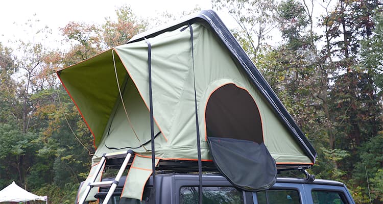 ABS Hard Shell Roof Top Tent Green 7