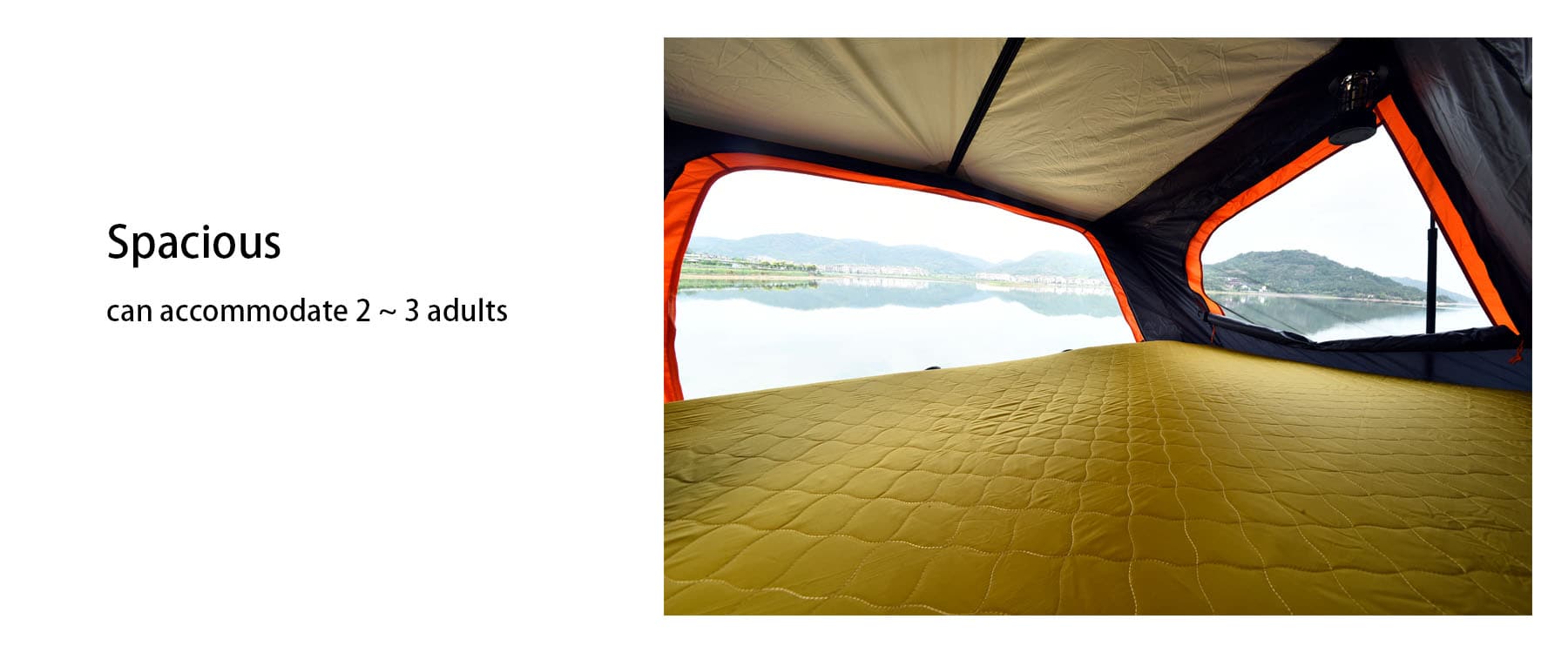 Aluminum Hard Shell Roof Top Tent Side Opening 9