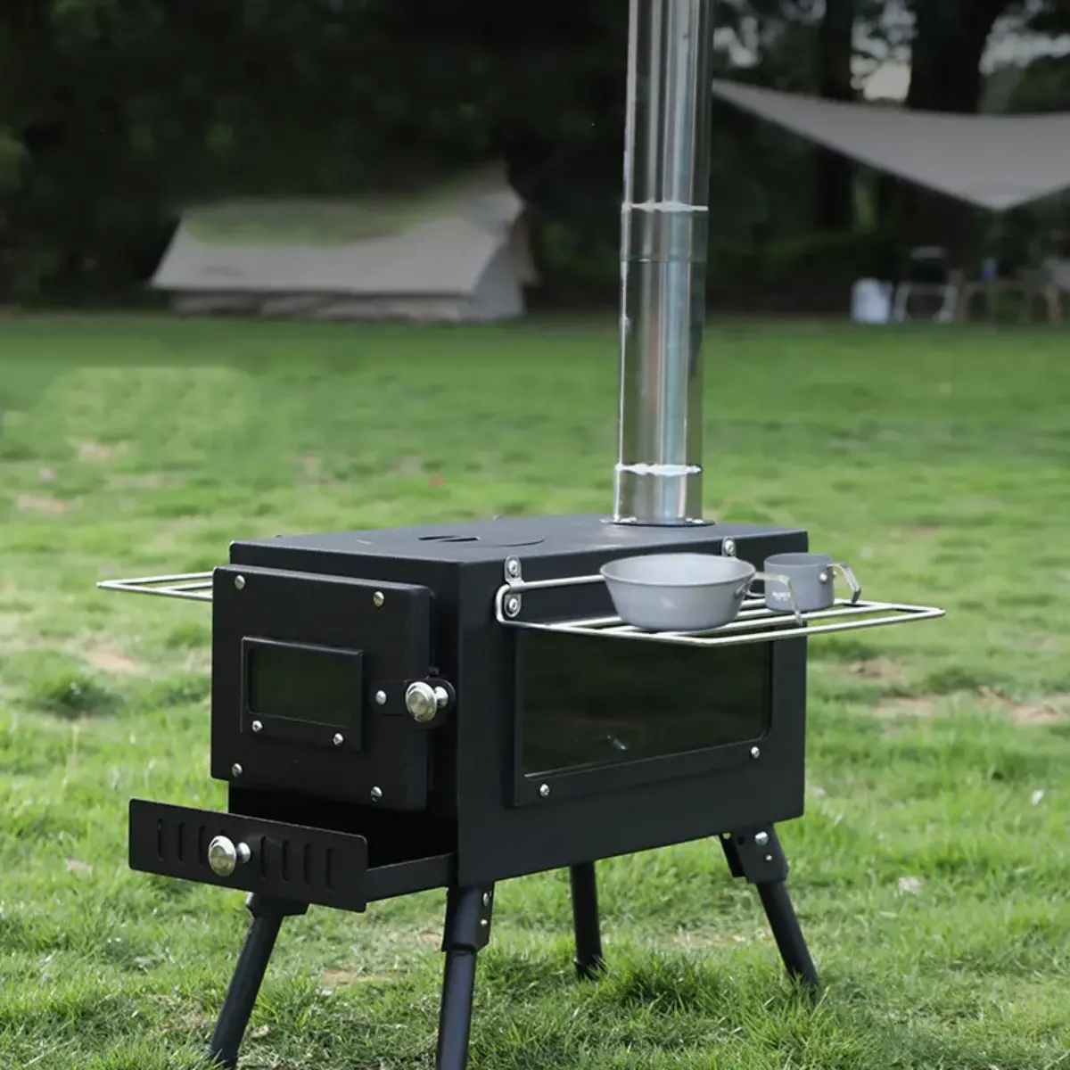 Outdoor Camping Wood Stove Carbon Steel
