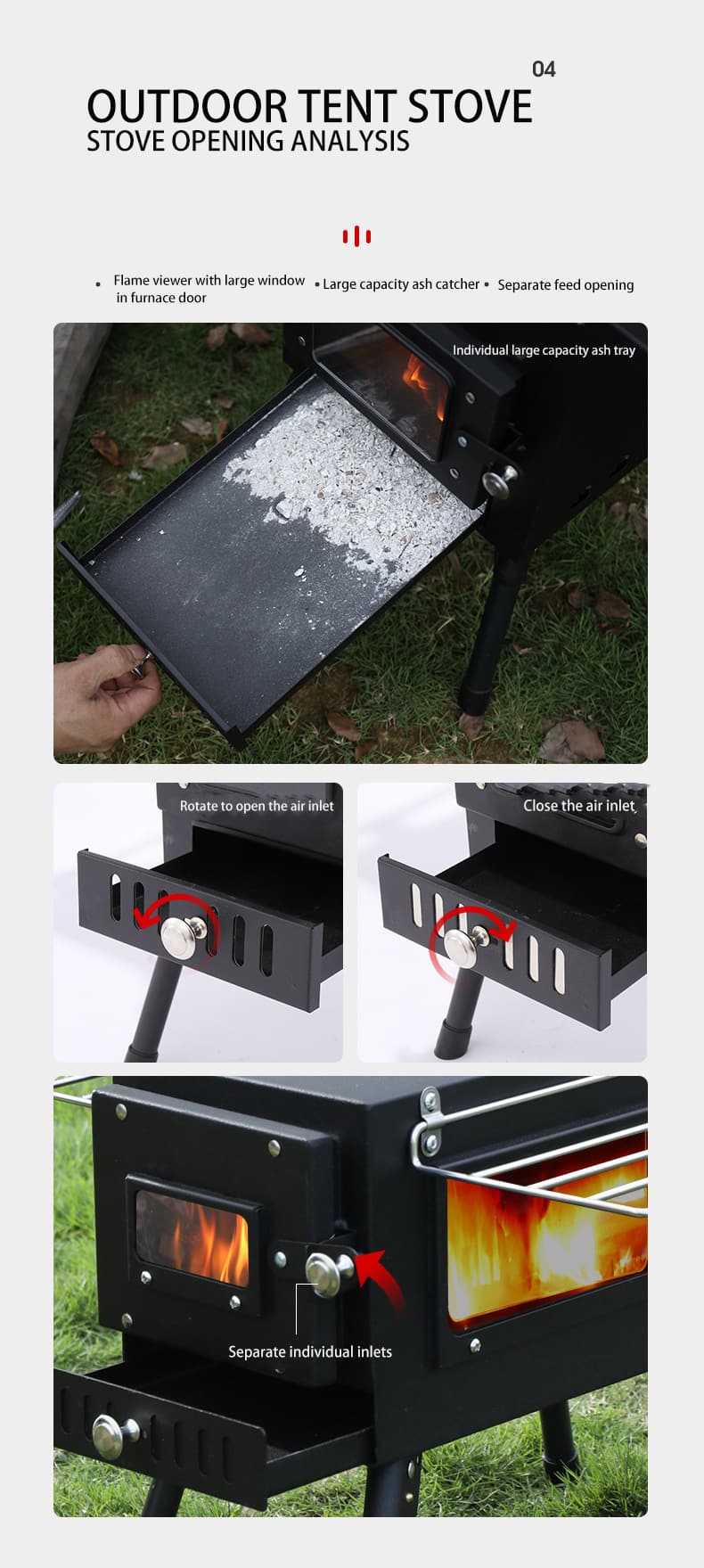 Outdoor Camping Wood Stove-Carbon Steel 1 Outdoor Camping Wood Stove Carbon Steel 1