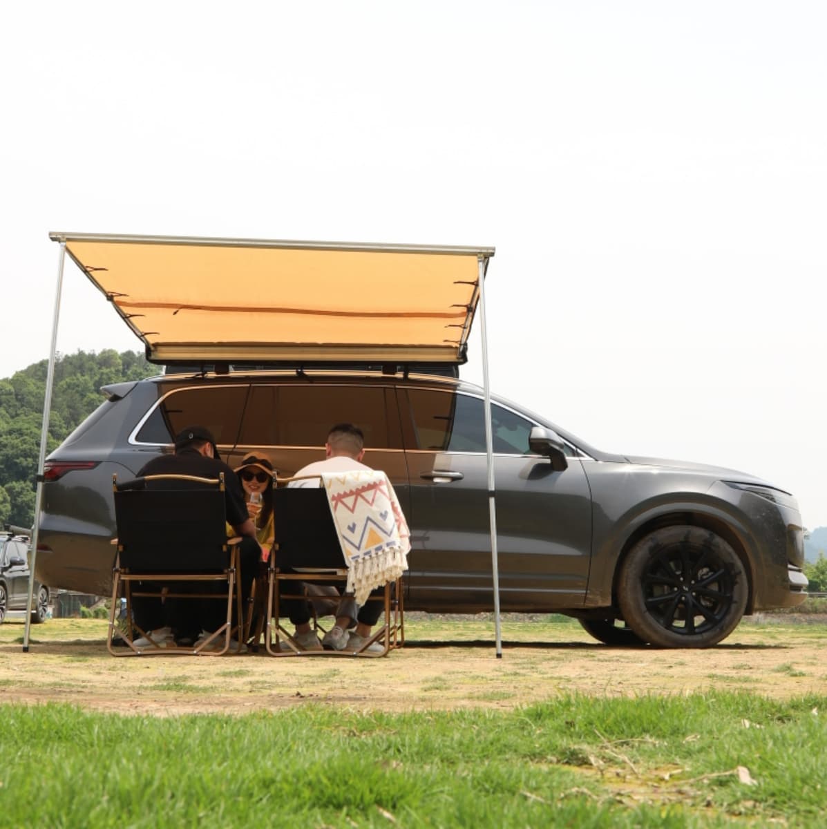 PVC Shell Car Side Awning Tent 2