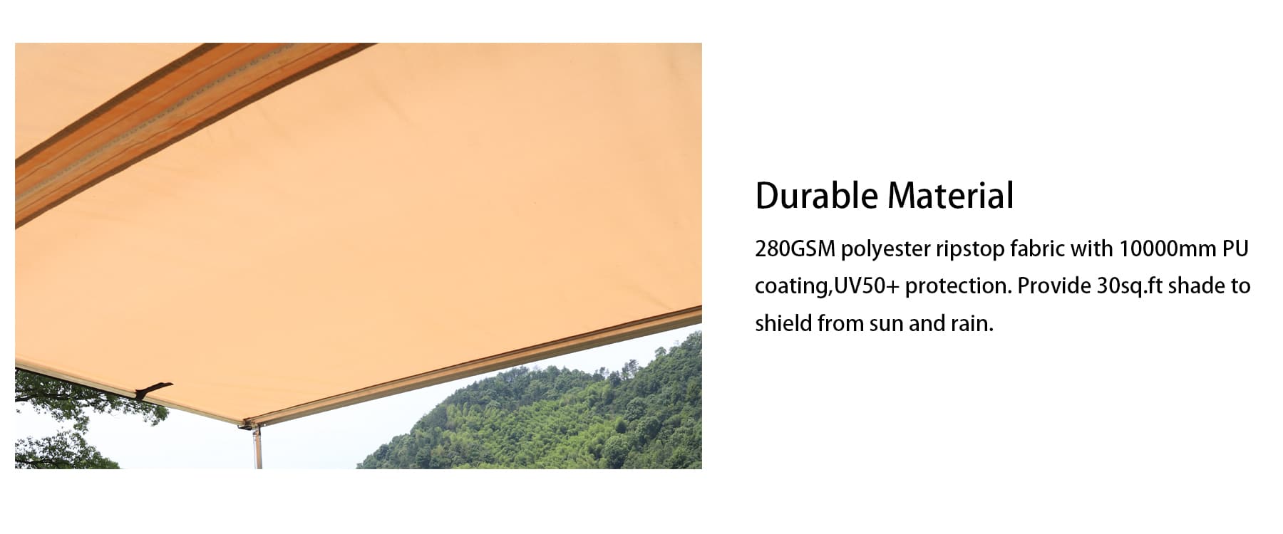 PVC Shell Car Side Awning Tent 7