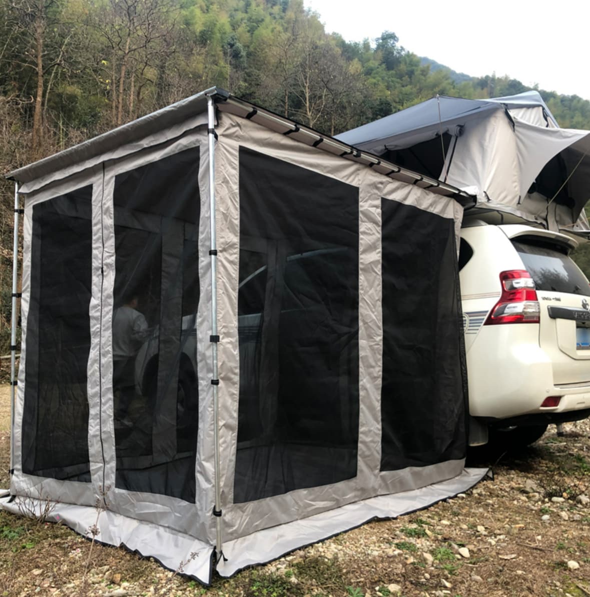 Retractable Awning Room Accessory Deluxe with Floor 2